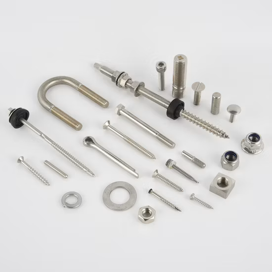 Aço carbono/parafuso de aço inoxidável/parafuso autoperfurante/parafuso roscado para drywall/parafuso de aglomerado/parafuso para madeira/parafuso para telhado/parafuso de máquina/parafuso para móveis de deck