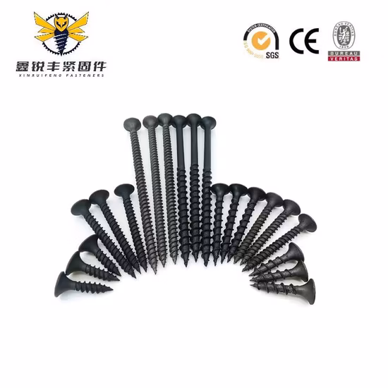 3,5*19mm/C1022A/Fosfato preto com cabeça de corneta/Galvanizado/Parafuso para telhados/Anticorrosão/Parafuso para madeira/Corrugado grosso/Parafuso para placa de gesso/Parafuso para drywall